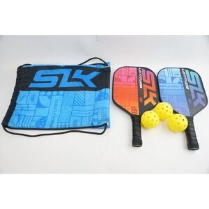 VGC 2pk Selkirk SLK Latitude 2.0 Graphite Pickleball Paddle Set + Bag + Balls